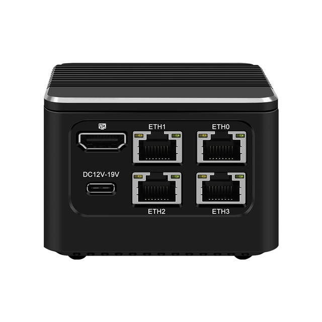 12th Gen Intel Alder N100 N200 I3 N305 4x2.5GbE Firewall Fanless Pc 4Nics 3x4K Firewall Appliance VPN Router Home Server Mini PC