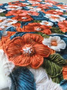3D Ultra-HD Floral Flannel Nap <b>Blanket</b> - Soft & Warm Office <b>Throw</b> with 3D Print - Product Image 3