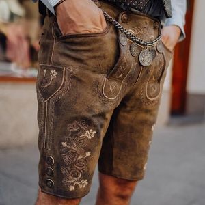 Boutique Lederhosen : Tenue traditionnelle bavaroise pour homme, 100% cuir, motif uni, tenue d'Oktoberfest, fabriquée en Allemagne - Product Image 3