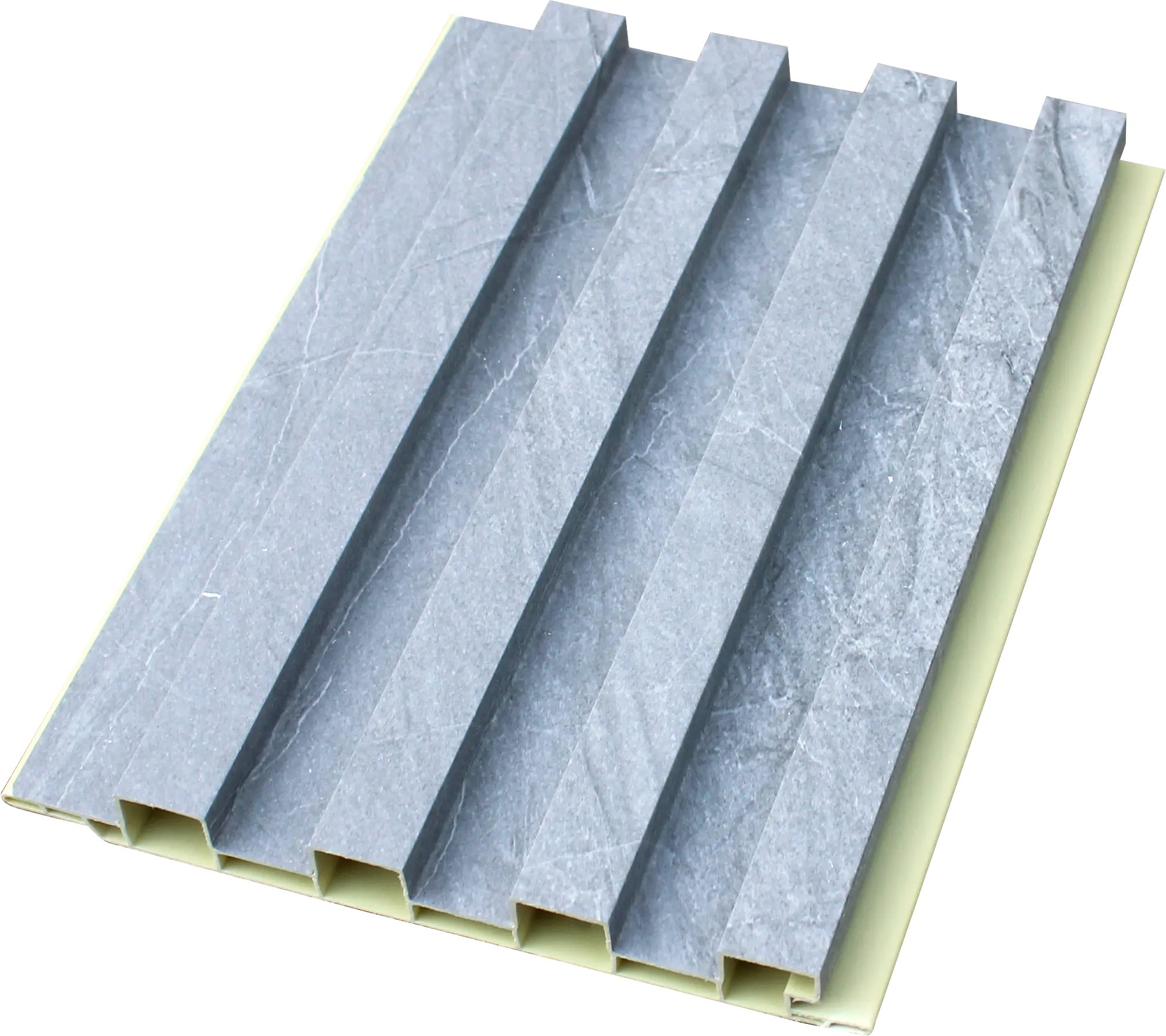 Xiaodan 공장 가격 홈 실내 장식 나무 플라스틱 복합 PVC 코팅 클래딩 플루트 벽 보드 WPC 인테리어 벽 패널