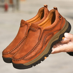 Zapatos Deportivos Casuales de Piel Genuina para Hombre, con Cordones, Transpirables, para Primavera, Verano, Otoño e Invierno, Diseño de Moda, Forro de Malla - Product Image 3