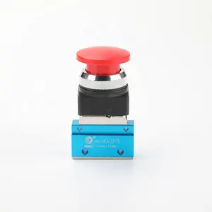 CHDLT MOV series 1/8 MOV-321R electric roller lever pneumatic mechanical control valve MOV-321PB with botton