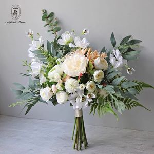 DKB売れ筋人工ブーケフラワーウェディングフラワーブーケウェディング用人工ブライダルフラワー - Product Image 6