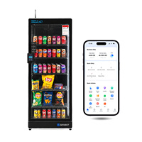 Distributeur automatique intelligent IA de snacks et de boissons gazeuses USA Combo – Snacks et boissons sains AUTO Combo – Distributeurs automatiques IA avec lecteur de carte