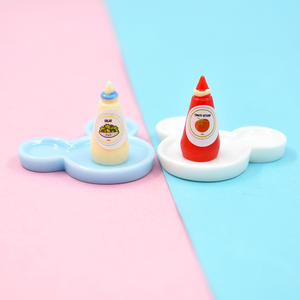 Mini Botellas de Resina para Simular Salsas y Aderezos, Accesorios para Casas de Muñecas, Juguetes de Comida en Miniatura - Product Image 2