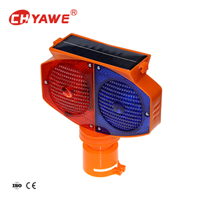 Luz de Advertencia <span class=keywords><strong>Solar</strong></span> Tipo Ojo de Gato, <span class=keywords><strong>Baliza</strong></span> Intermitente LED Roja y Azul <span class=keywords><strong>con</strong></span> <span class=keywords><strong>Panel</strong></span> <span class=keywords><strong>Solar</strong></span> para Barrera Vial y Seguridad del Tráfico - Product Image 5