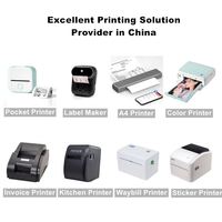 Printer Foto Thermal Mini 2*3 Kompak, Mesin Cetak Gambar Saku Nirkabel Bluetooth Instan untuk Perangkat Seluler