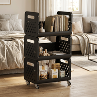 Chariot de rangement de cuisine multi-niveaux sur pied, mobile, multifonctionnel pour la maison et les légumes
