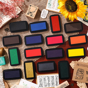 1pcs in Star Printing Oil-based Ink Vintage Color <strong>Stamp</strong> <strong>Pad</strong> Colorful Stamping Clay <strong>Stamps</strong> Special Handbook Clay - Product Image 3