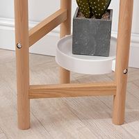 Supports à plantes à 3 niveaux, hauts, pour intérieur, extérieur, jardin, patio, balcon, salon, étagère d'angle, porte-fleurs multiples, supports à plantes en bois
