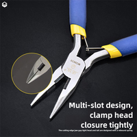 Alicates de Corte Diagonal Mini de 115 mm (4.5 Pulgadas) de Acero con Alto Contenido de Carbono, Forjados, con Mango Bicolor para Electricistas de Precisión