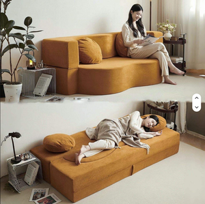 Sofá Modular Plegable de Dos Plazas, Estilo Retro, Esponja Pura, Comprimido al Vacío, Totalmente Desmontable y Lavable - Product Image 5