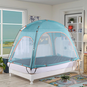 Nouvelle <span class=keywords><strong>tente</strong></span> <span class=keywords><strong>de</strong></span> <span class=keywords><strong>lit</strong></span> intérieure légère et <span class=keywords><strong>anti</strong></span>-moustiques avec quatre portes ouvertes moustiquaire en maille cryptée <span class=keywords><strong>tente</strong></span> <span class=keywords><strong>de</strong></span> dortoir étudiant pour enfants - Product Image 2