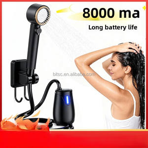 Nueva Bomba de Ducha Eléctrica Recargable USB de 8000 mAh para 2026, Kit de Ducha Portátil para Exteriores con Múltiples Funciones de Rociado y Agua Caliente para Campamento - Product Image 2