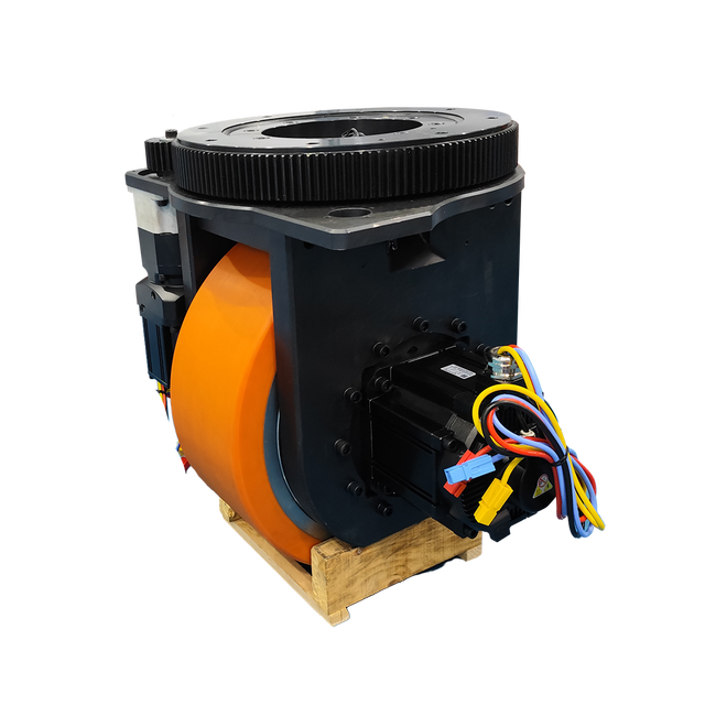 TZBOT High Torque 6 Tons Traction Capacity Autonomous Mobile Robot Wheel Unit Servo Control agv Drive Wheel with Steer Gear