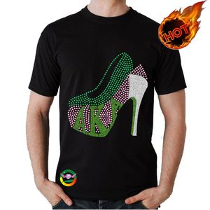 Aka bán buôn biểu tượng tùy chỉnh hoặc văn bản Bling pha lê Rhinestone truyền nhiệt cho t Áo sơ mi - Product Image 1