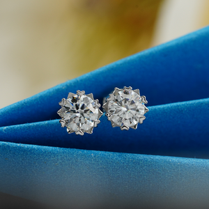 Wholesale Fashion Earrings 1ct Moissanite <b>Sterling</b> <b>Silver</b> <b>Stud</b> Earrings Push Back Earrings - Product Image 4