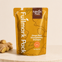 Sachets de recharge personnalisés pour cosmétiques, avec encoche de déchirement et thermoscellage, pour emballage de shampoing et sérum capillaire, pour liquides