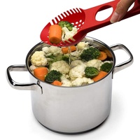 Serveur à spaghetti en nylon avec trou suspendu Fourchette à pâtes antiadhésive Cuillère à fente Passoire alimentaire Louche Ustensiles de cuisine lavables au lave-vaisselle