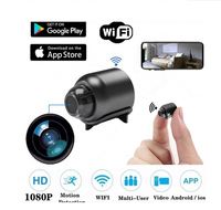 Mini caméra WiFi vision nocturne 1080p HD surveillance réseau à distance enregistrement CCTV sans fil imagerie CMOS prend en charge MicroSD