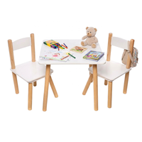Meubles en bois pour tout-petits, bureau d'apprentissage pour la lecture et l'écriture, table et chaise d'étude pour enfants