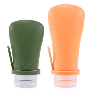 Toptan Fabrika Fiyatı Plastik İçermeyen Şampuan Losyon Şişesi Sıkılabilir Boş Kap Mini Silikon Yeniden Kullanılabilir Seyahat Şişeleri 60/90ml - Product Image 2