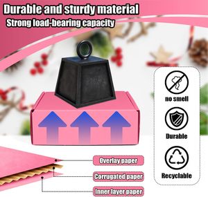 LOW MOQ Corrugated Recyclable Logo Pink <b>Gift</b> Packaging Shoes Clothes <b>Box</b> Paper Postal Mailer Shipping Boxes for <b>Small</b> Business - Product Image 5