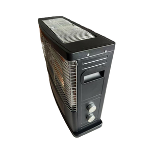 Chauffage infrarouge à quartz de qualité professionnelle avec effet flamme, radiateur électrique portable à 4 roues avec interrupteur de sécurité - Product Image 4