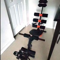 Banc d'entraînement abdominal multifonctionnel réglable FDFIT 6-en-1 pour exercices de renforcement du tronc et presse à barre