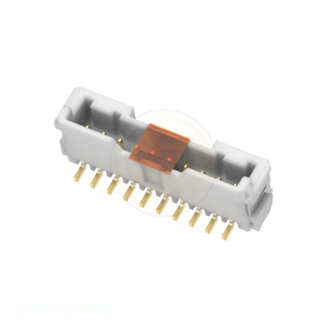 ขั้วต่อแบบติดตั้งบนพื้นผิว รูปทรงสี่เหลี่ยมผืนผ้า รุ่น Original 2.0W/<span class=keywords><strong>B</strong></span> SMT VT PLUG 8CKT <span class=keywords><strong>NAT</strong></span> G010 Pick and Place Solder Retention 5055750890 - Product Image 1