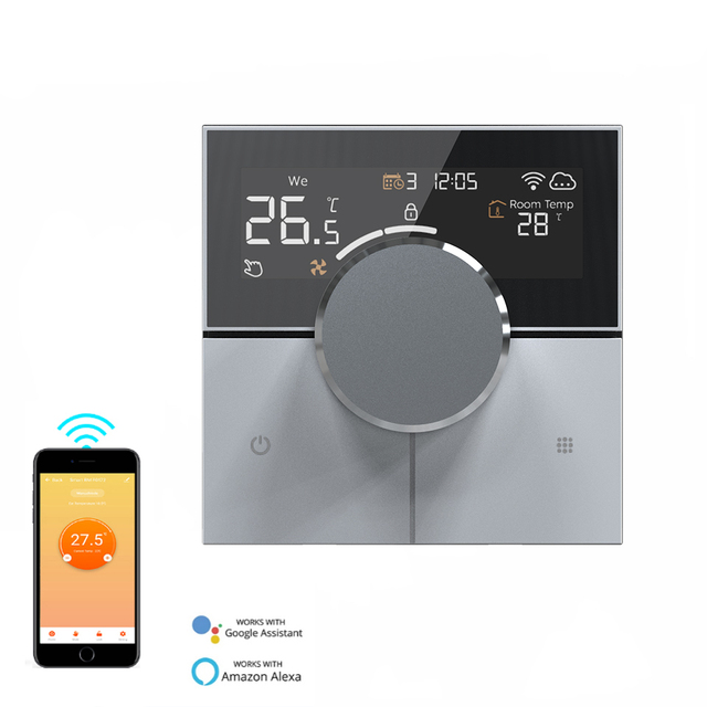 Zigbee Tuya Smart WiFi Thermostat for Modern Floor Heating Parts and Room with Built-in Sensor and 5+2 Programmable Settings