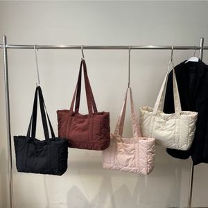 High Quality Women's Puffy <b>Quilted</b> Shoulder Bag Puffy Shopping Bag <b>Quilted</b> Tote Bag - Product Image 5