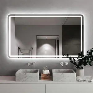 Modern Smart LED Barber Bathroom Mirror With Radio