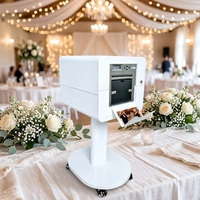 Support et Housse pour Imprimante Photo Booth, Nouveau Design 2026, Compatible avec les Imprimantes DNP et Hiti, Boîtier Métallique avec Plateau