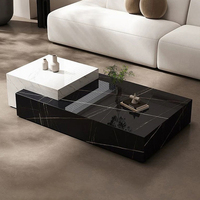 Juego de mesa de centro de mármol moderno para sala de estar, mesa de centro de mármol de lujo nórdico, gran oferta al por mayor