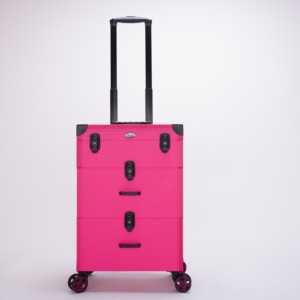 OBOX Trolley <span class=keywords><strong>de</strong></span> maquillage <span class=keywords><strong>de</strong></span> voyage <span class=keywords><strong>de</strong></span> grande capacité multicouche pour étui <span class=keywords><strong>de</strong></span> beauté avec fermeture à glissière et tiroir <span class=keywords><strong>de</strong></span> style tendance - Product Image 5
