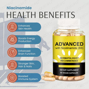 Kapsul Niacinamide <span class=keywords><strong>Vitamin</strong></span> <span class=keywords><strong>B3</strong></span> 500mg Suplemen OEM dengan Ekstrak Polypodium Leucotomos Calaguala Mendukung Kesehatan Sel Kulit - Product Image 3