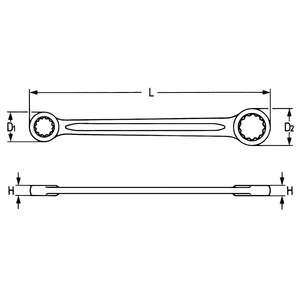 HEYCO 00450222482 Clés à anneau à double extrémité - Product Image 2