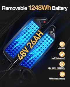 Bicicletta Elettrica da Montagna Qlife Spark con Pneumatici Larghi, Doppia Sospensione e Due Batterie per Fuoristrada - Product Image 2