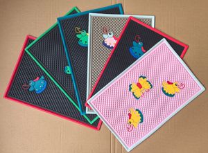 2024 yeni sıcak satış Pet gıda paspaslar ve pedleri kaymaz su geçirmez yastık köpek ve kedi besleme için silikon kauçuk PVC yapılmış - Product Image 2