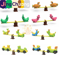 Balançoire à ressorts pour enfants pour aire de jeux extérieure, jouet pour enfants de parc communautaire, balançoire à ressorts multi-personnes, équipement Hokey Pokey