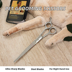 Tijeras Profesionales para Peluquería Canina |   Cuchillas Afiladas de Acero Inoxidable 9CR13 de Alta Calidad, Reutilizables, para Diestros - Product Image 2