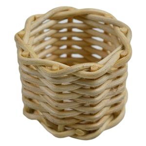 Anillo con forma de servilleta de bambú para decoración de mesa, servilletero de color marrón de último diseño, para salón de banquetes de boda y otras funciones - Product Image 5