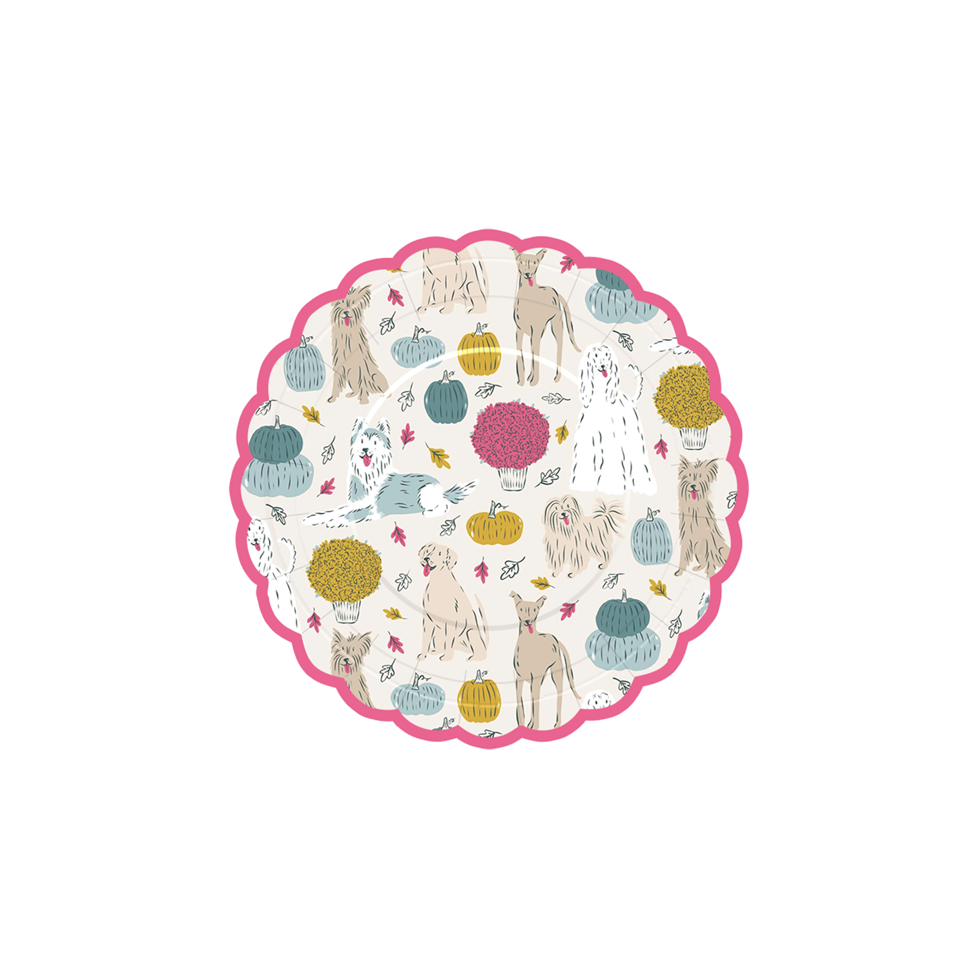 Plato de papel de 7 pulgadas * 8 unidades