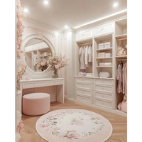 Nouveau design de penderie indépendante en bois français de taille personnalisée pour chambre de filles commode