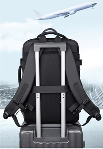 Sacs à dos décontractés extensibles pour ordinateur portable avec port USB, personnalisables avec logo, pour usage quotidien, voyages d'affaires et voyages aériens - Product Image 2