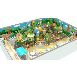 Тематический Крытый Парк приключений животных в джунглях для детей, оборудование для мягких игровых площадок, забавные дети, коммерческий