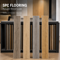 Suelo SPC, Superficie Mate Antideslizante, Insonorizado, Impermeable, Vinilo Rígido con Sistema de Click, Uso Duradero para Apartamentos