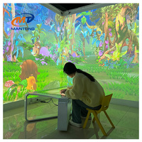 Jeux de projecteur interactifs Peinture magique Projection murale Cartographie Table tactile Dessin Projection pour aire de jeux intérieure