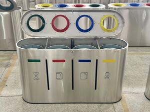 <span class=keywords><strong>Cubo</strong></span> de <span class=keywords><strong>basura</strong></span> de acero inoxidable MAITT con <span class=keywords><strong>compartimentos</strong></span> Cerradura de llave: Ideal para oficinas, tiene <span class=keywords><strong>compartimentos</strong></span> Uno para desechos de papel regulares - Product Image 2